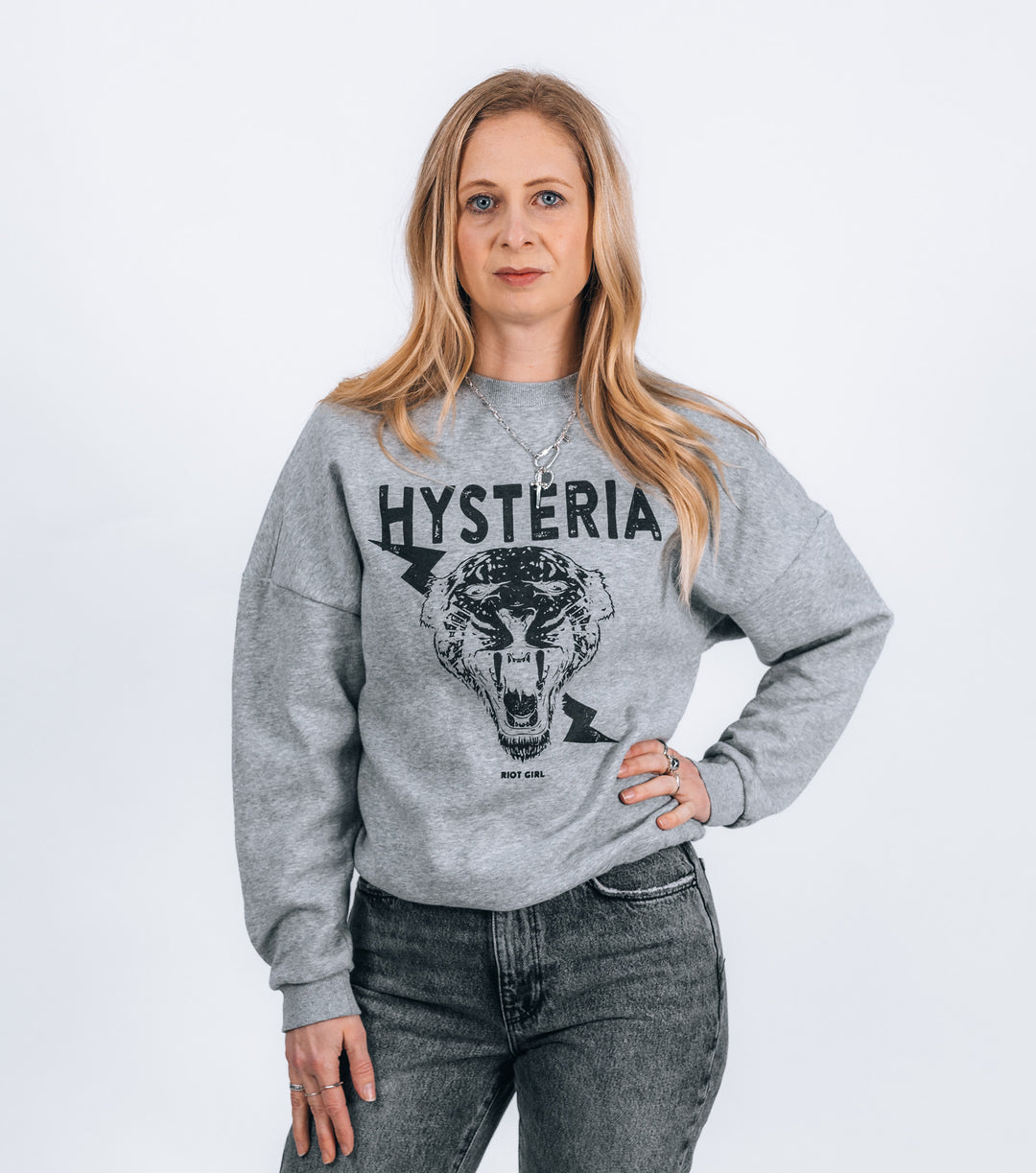 Hysteria - Sweater - Melange grey